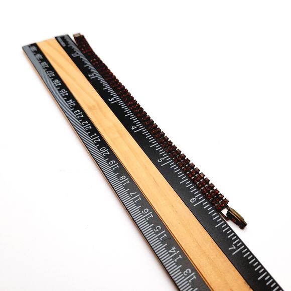 Vintage Topaz Rhinestone 6 3/4 Inch Bronze Tone Bracelet - Picture 5 of 8